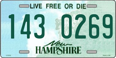 NH license plate 1430269