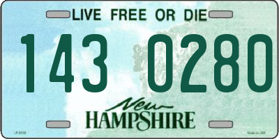 NH license plate 1430280