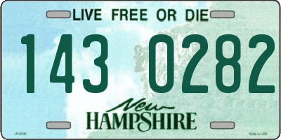 NH license plate 1430282