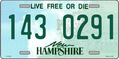 NH license plate 1430291