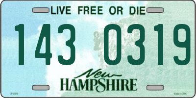 NH license plate 1430319