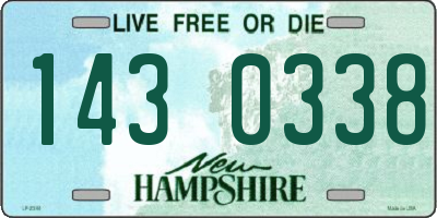 NH license plate 1430338