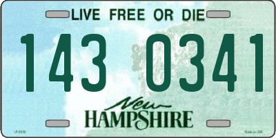 NH license plate 1430341