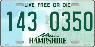 NH license plate 1430350