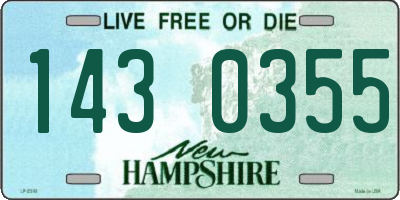 NH license plate 1430355
