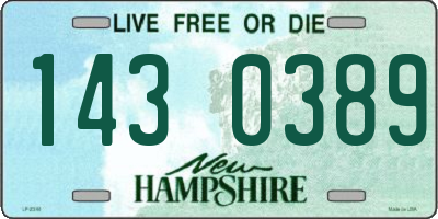 NH license plate 1430389