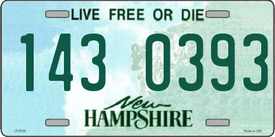 NH license plate 1430393