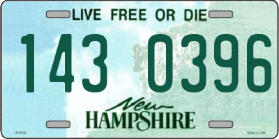 NH license plate 1430396