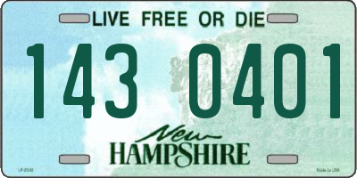 NH license plate 1430401
