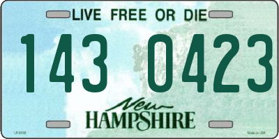 NH license plate 1430423