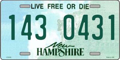 NH license plate 1430431