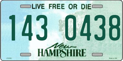 NH license plate 1430438