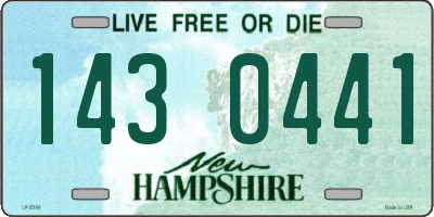 NH license plate 1430441