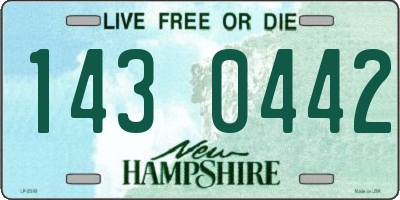 NH license plate 1430442