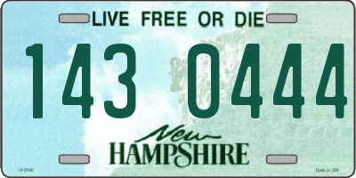 NH license plate 1430444