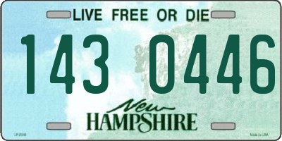 NH license plate 1430446