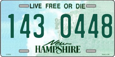 NH license plate 1430448