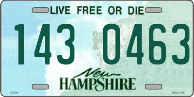 NH license plate 1430463