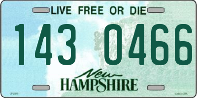 NH license plate 1430466
