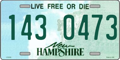 NH license plate 1430473