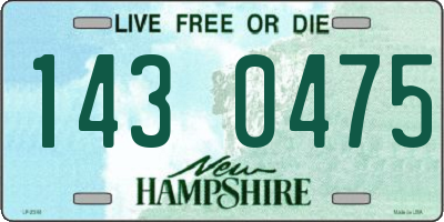 NH license plate 1430475