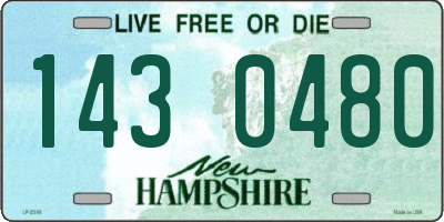 NH license plate 1430480