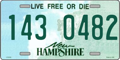 NH license plate 1430482