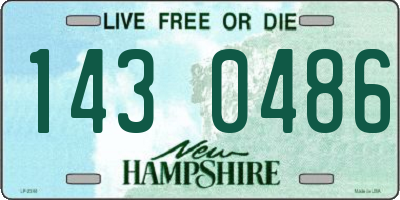 NH license plate 1430486