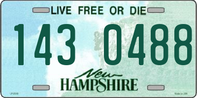 NH license plate 1430488