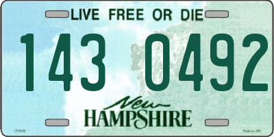 NH license plate 1430492