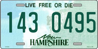 NH license plate 1430495