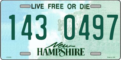 NH license plate 1430497
