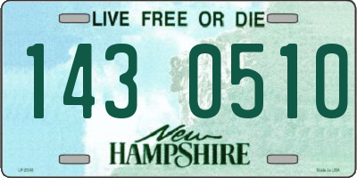 NH license plate 1430510
