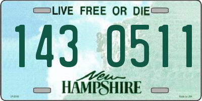 NH license plate 1430511
