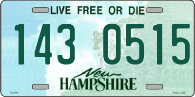 NH license plate 1430515
