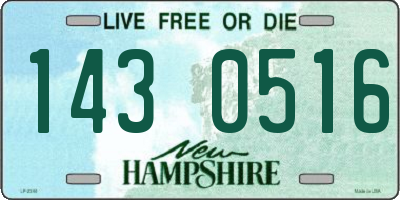 NH license plate 1430516