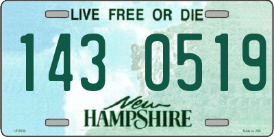 NH license plate 1430519