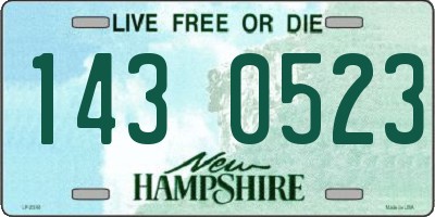 NH license plate 1430523