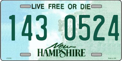 NH license plate 1430524