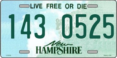 NH license plate 1430525