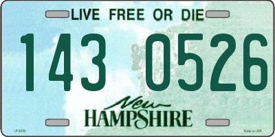 NH license plate 1430526