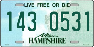 NH license plate 1430531