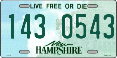 NH license plate 1430543