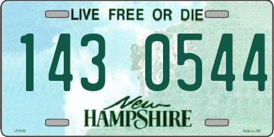 NH license plate 1430544