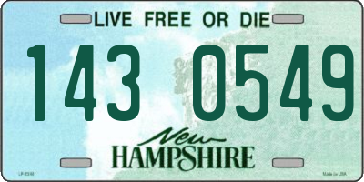 NH license plate 1430549