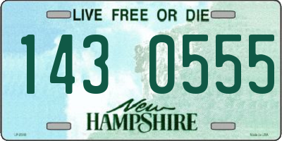 NH license plate 1430555