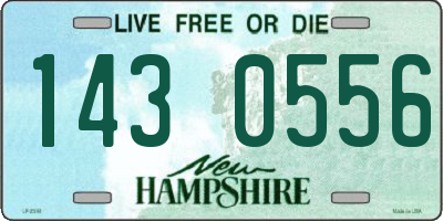 NH license plate 1430556