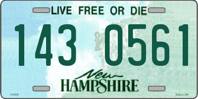 NH license plate 1430561