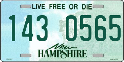 NH license plate 1430565