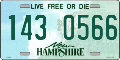 NH license plate 1430566